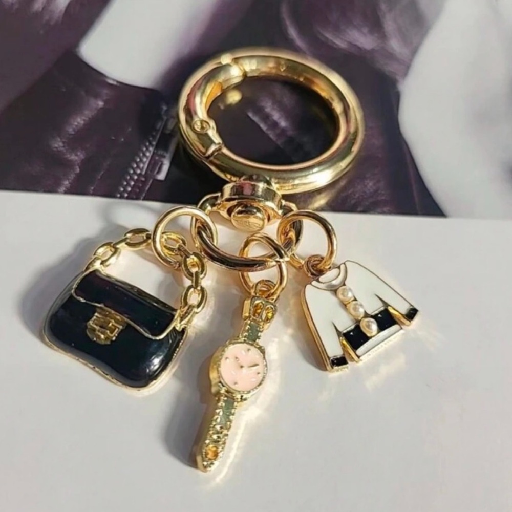 NEW White Sweater Fashion Bag Charm/Keychain
